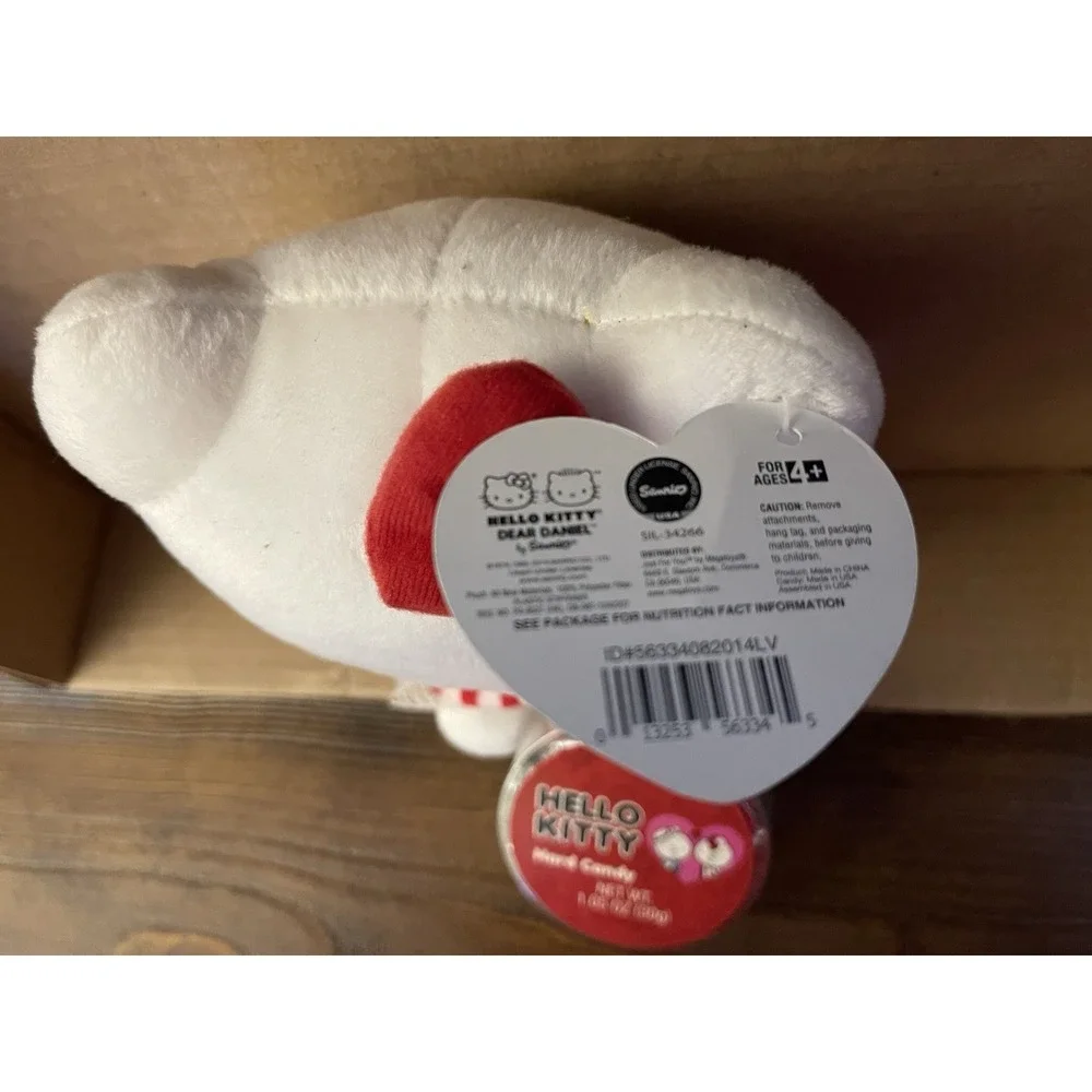 Hello Kitty Dear Daniel 2015 Sanrio Plush w/Tags and Hard Candy Container